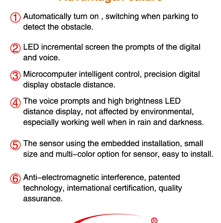 Cheap pirce car reverse backup car parking sensor with led display for sale