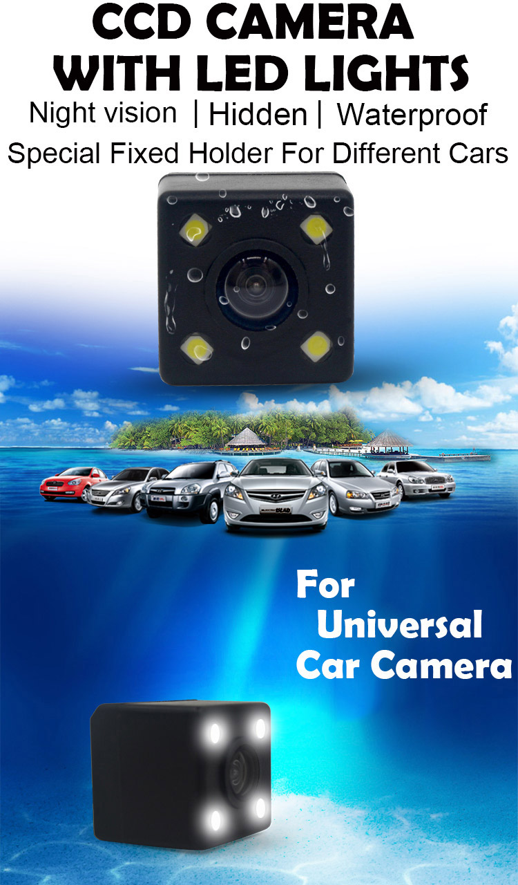 LED Night Vision Camera, 170 Degree Back Camera , Universal for all 12V car