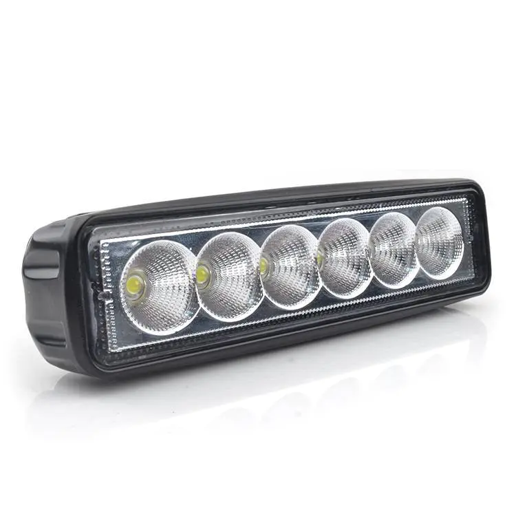 Super brighter 18W Spot Beam Light Bar led Lights Driving Fog Lights IP 67 Waterproof for Off-road Vehicle, SUV, Jeep, Boat