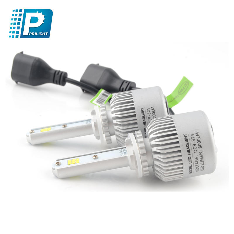 High power 60W brightness car LED headlight high quality CSP chip  IP65 waterproof headlight bulbs