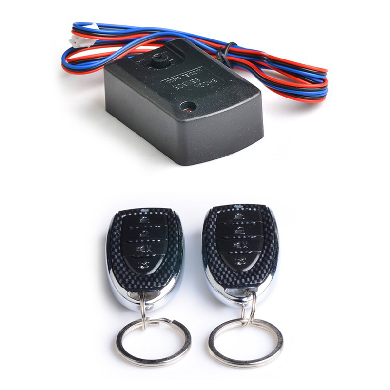 One way car alarm system 760T12 With learning code and remote control arm/disarm