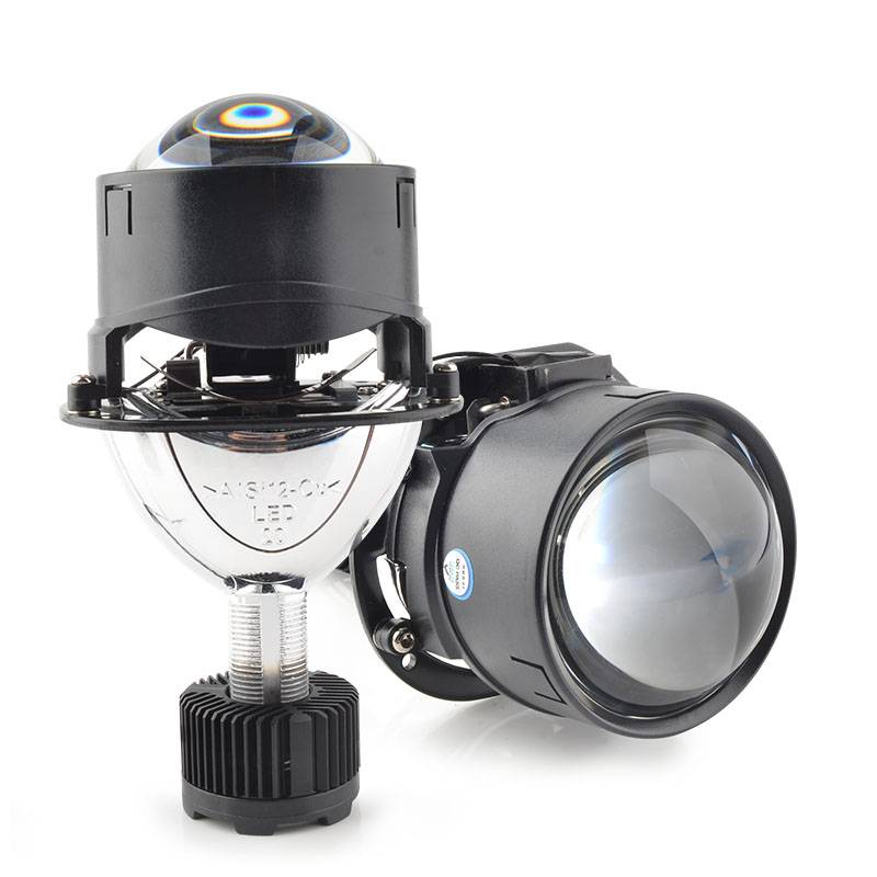 2.5 Inch bi led projector lens 50w high low beam led projector lens for car