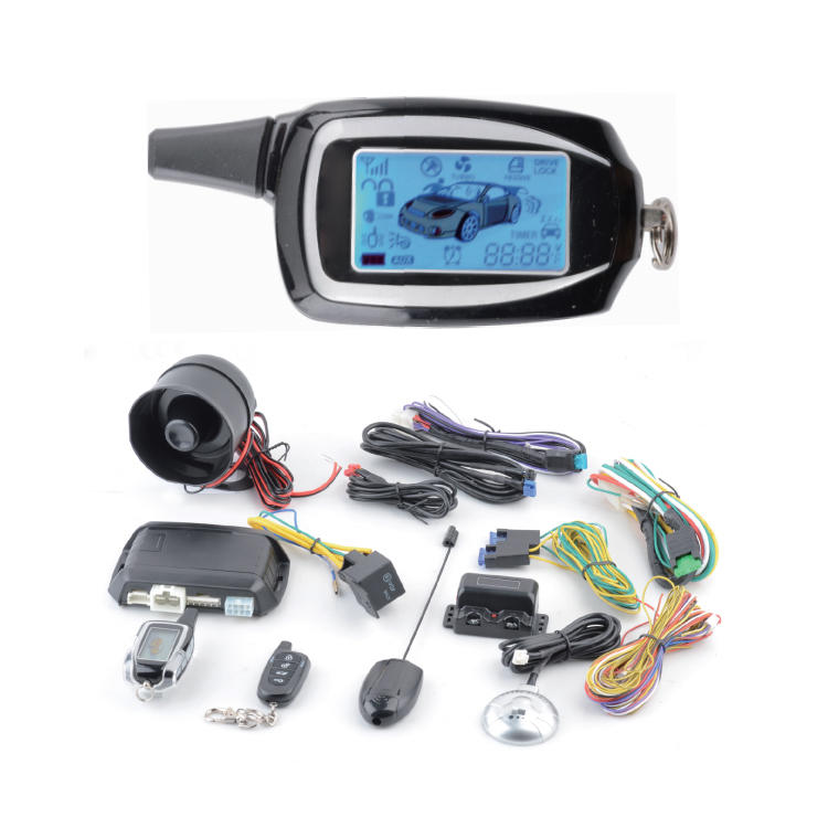 MG103 LCD Car Alarm Two Way Two Car Security System