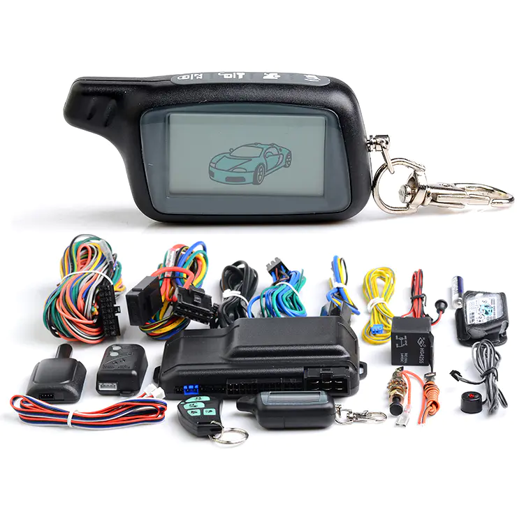X5 Two Way Car Alarm System LCD Remote Engine Start