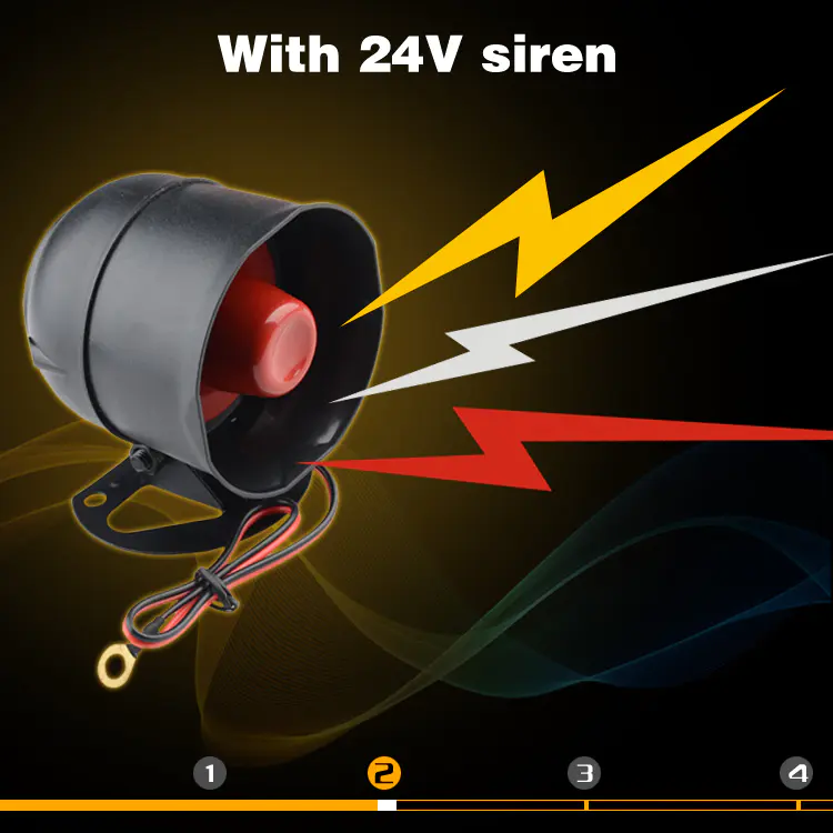CF7 780 Car Alarm 24V Truck Car Alarm Sensitivity Sensor
