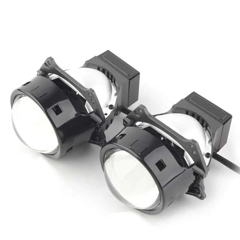 Auto Light System Biled Spot Light Bi LED Projector Lens 3.0 55W 6000k 12000lm Super Bright LED Headlight