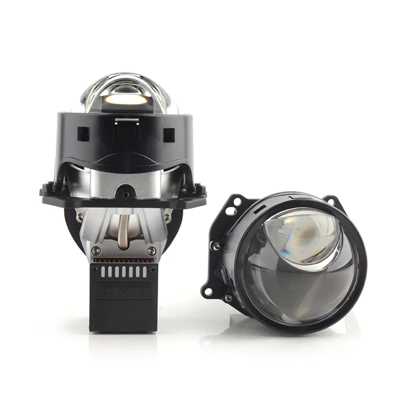auto retrofit head lamp bi led projector lens 3.0 high power 120w 6000k high low beam led headlight lens for car