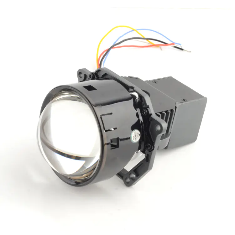 auto led bulb lens fill in light high beam car light led projector lens 3.0 inch bi led projector lens for cars