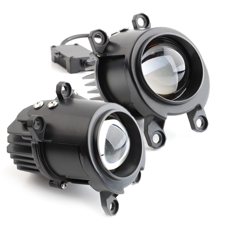 60w Auto Fog LED Headlamp 2.0 inch 5500k 6000k Hi Lo Beam Fog LED Projector Lens Vehicles Universal Car Accessories