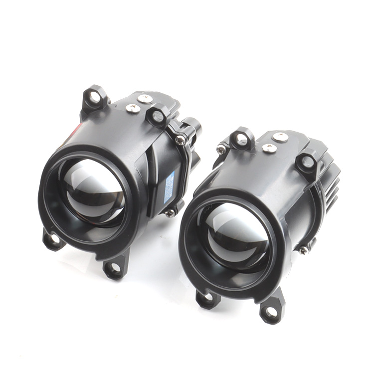 60w Auto Fog LED Headlamp 2.0 inch 5500k 6000k Hi Lo Beam Fog LED Projector Lens Vehicles Universal Car Accessories