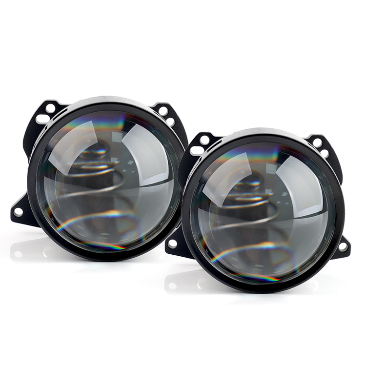 Double Lamp Cup Bifocal Lens 3 inch Lens 140W LED Headlight 6500K Bi LED Projector Lens For Universal Cars