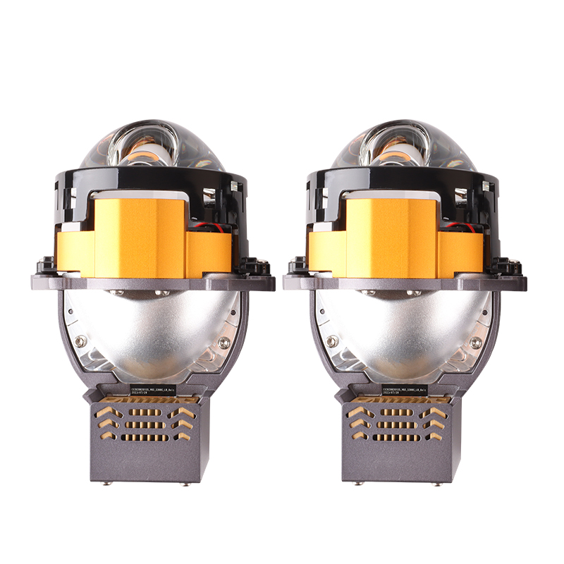 Car Accessories LED Laser Lens Biled 3'' LHD RHD Auto Drive Headlight 170W 13600LM 3 Light Cup Reflector Biled Projector Lens