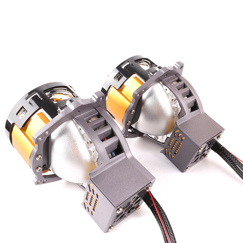 Car Accessories LED Laser Lens Biled 3'' LHD RHD Auto Drive Headlight 170W 13600LM 3 Light Cup Reflector Biled Projector Lens