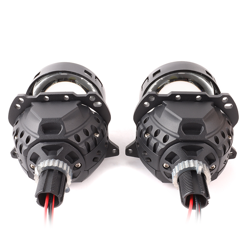 Auto Parts 6500k 12000lm LED Headlamp 3 inch Biled Projector Lens Xenon Conversion Kit 140W High Power LED Headlight Lens