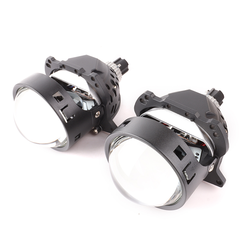 Auto Parts 6500k 12000lm LED Headlamp 3 inch Biled Projector Lens Xenon Conversion Kit 140W High Power LED Headlight Lens