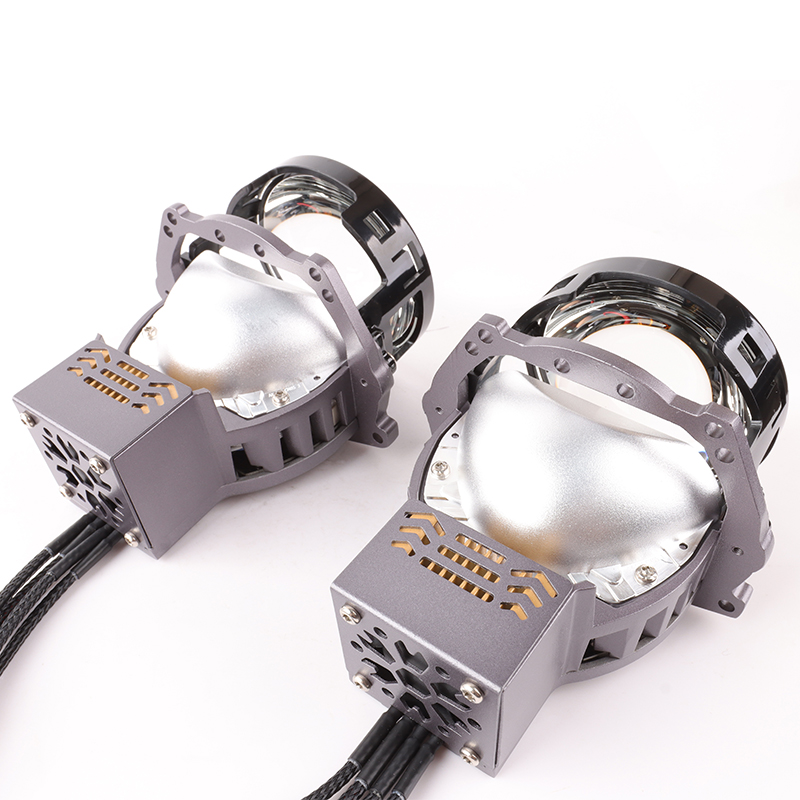 Auto Universal Headlamp 150W Bi Led Projector Lens Laser Luces Faros LED Headlight Replace Accessories LED Projector Lens