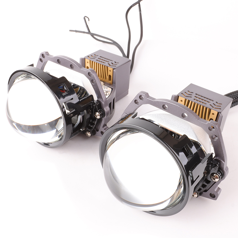 Auto Universal Headlamp 150W Bi Led Projector Lens Laser Luces Faros LED Headlight Replace Accessories LED Projector Lens