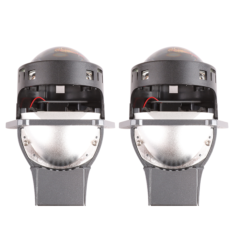 6+6 Lamp Beads Bifocal 3'' Biled Projector Lens 120W 6500K Super Bright Hi/Lo Beam LED Headlights Projector Lens For Cars