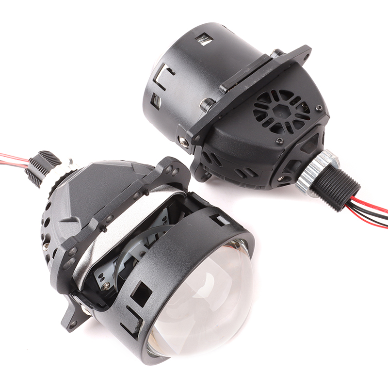 24V LED Projector Lens Bifocal Dual Light 140W High Power LED Headlights 3 inch Lossless Biled Projector Lens