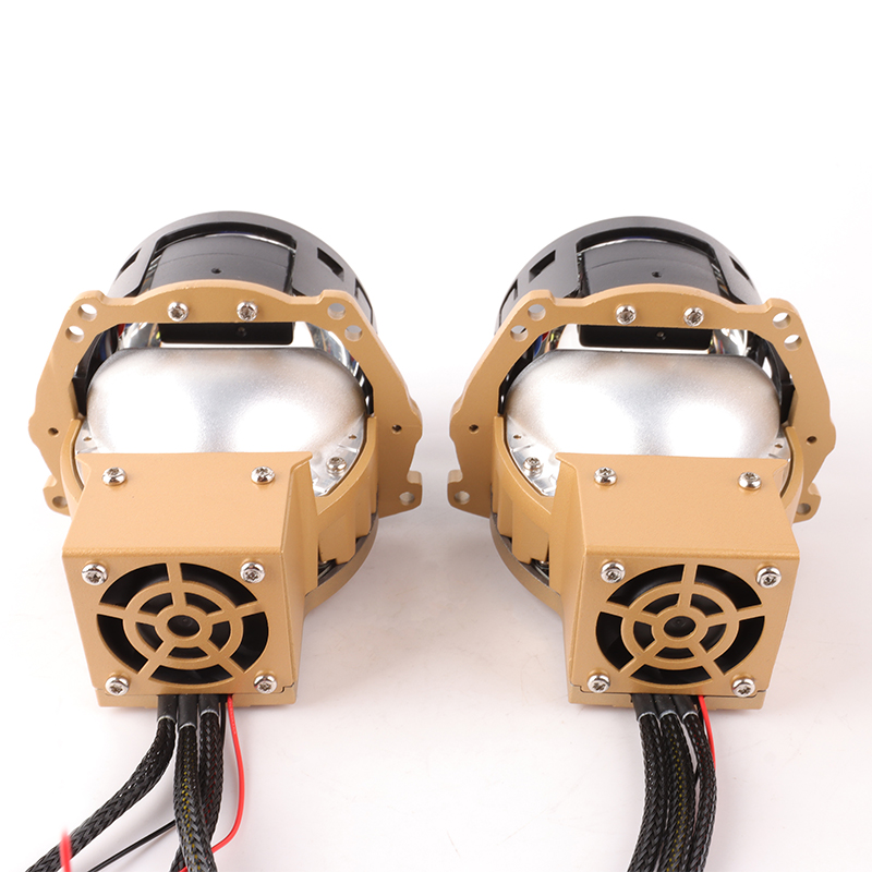 Auto LHD/RHD Light Bi-LED 3 Lamp Cups & Direct Lens 150W LED Headlight 3 inch Biled Projector Lens Straight Lens