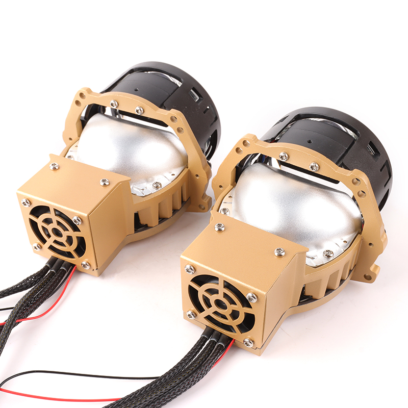 Auto LHD/RHD Light Bi-LED 3 Lamp Cups & Direct Lens 150W LED Headlight 3 inch Biled Projector Lens Straight Lens
