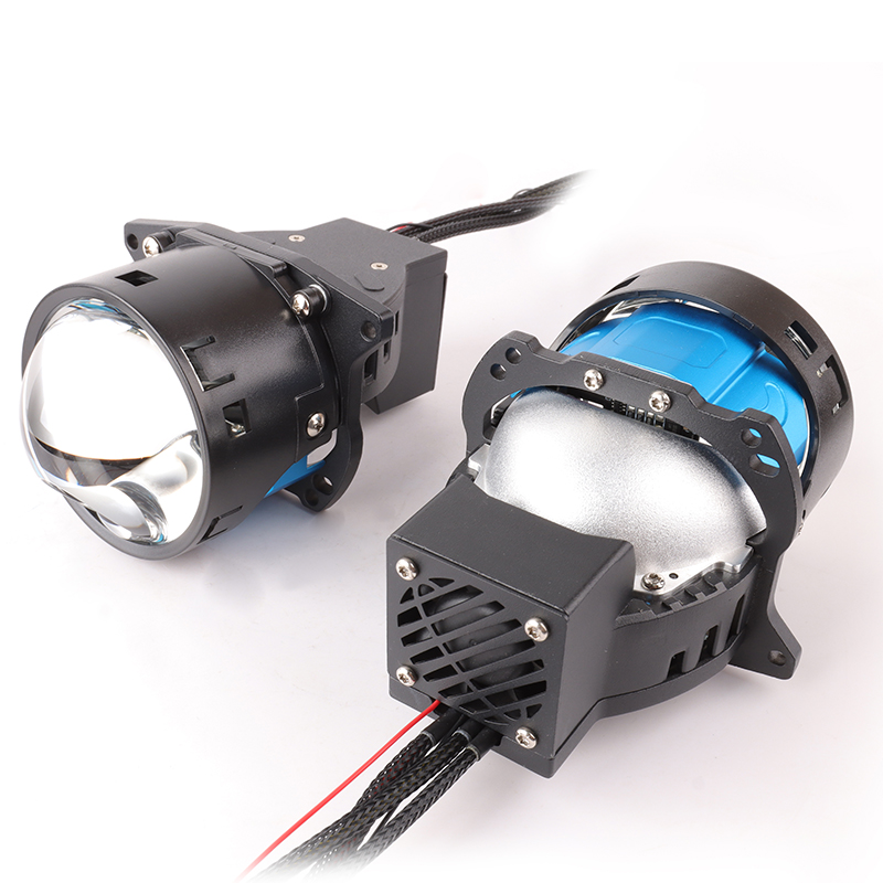 High Quality Auto Lamp Reflector Laser Bi-LED Projector Lens 3'' 160W Laser LED Lenses Module Car LED Headlights Canbus