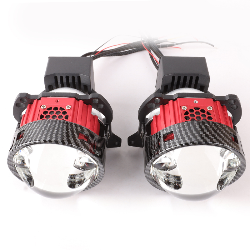 Wholesale LED Headlights 160W 20000LM 6+1 Dual Laser Lens Biled Projector Lens Focos Faros LED Projector Lens Module
