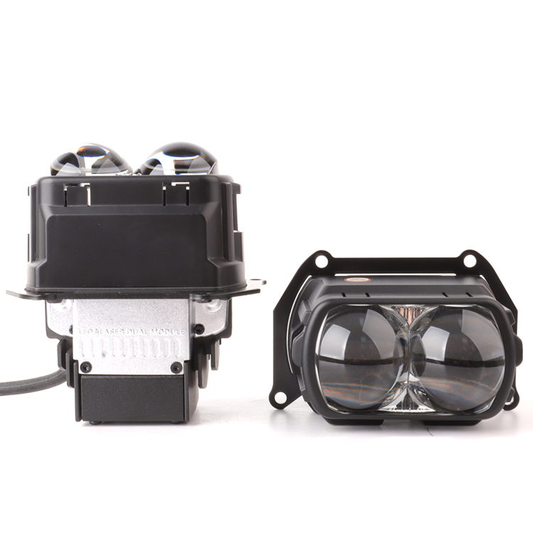 4 Light Cups 4 Light Source Hyperbolic Matrix Bi Led Projector Lens 3 Inch 160W Highlight Led Projector Lens For Car