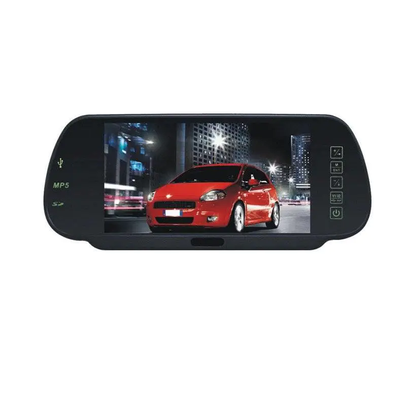 Bluetooth 7 inch rearview mirror work with camera sensors, with MP5 player, export to Latin America